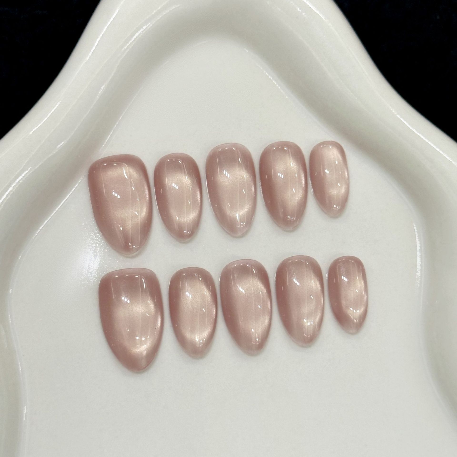 Nail Art Fake - 10pcs Kuku Palsu Tekan Buatan Tangan