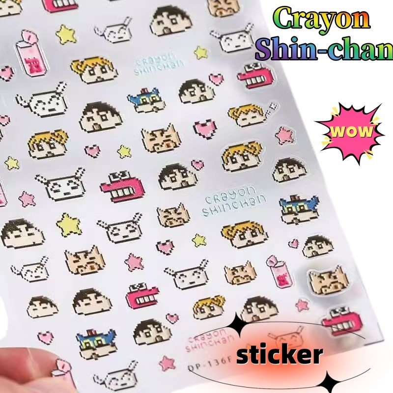 Nail Art Quirky - Crayon Shin-chan Kertas Kreatif Guka Notebook