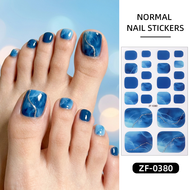 22Tips Stiker Kuku Kaki Motif  - Nail Art Full Design ulasan dan harga