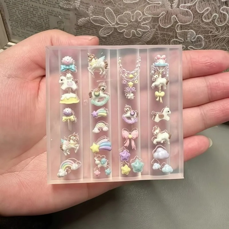 Cetakan Silikon Transparan DIY - Nail Art Rainbow ulasan dan harga