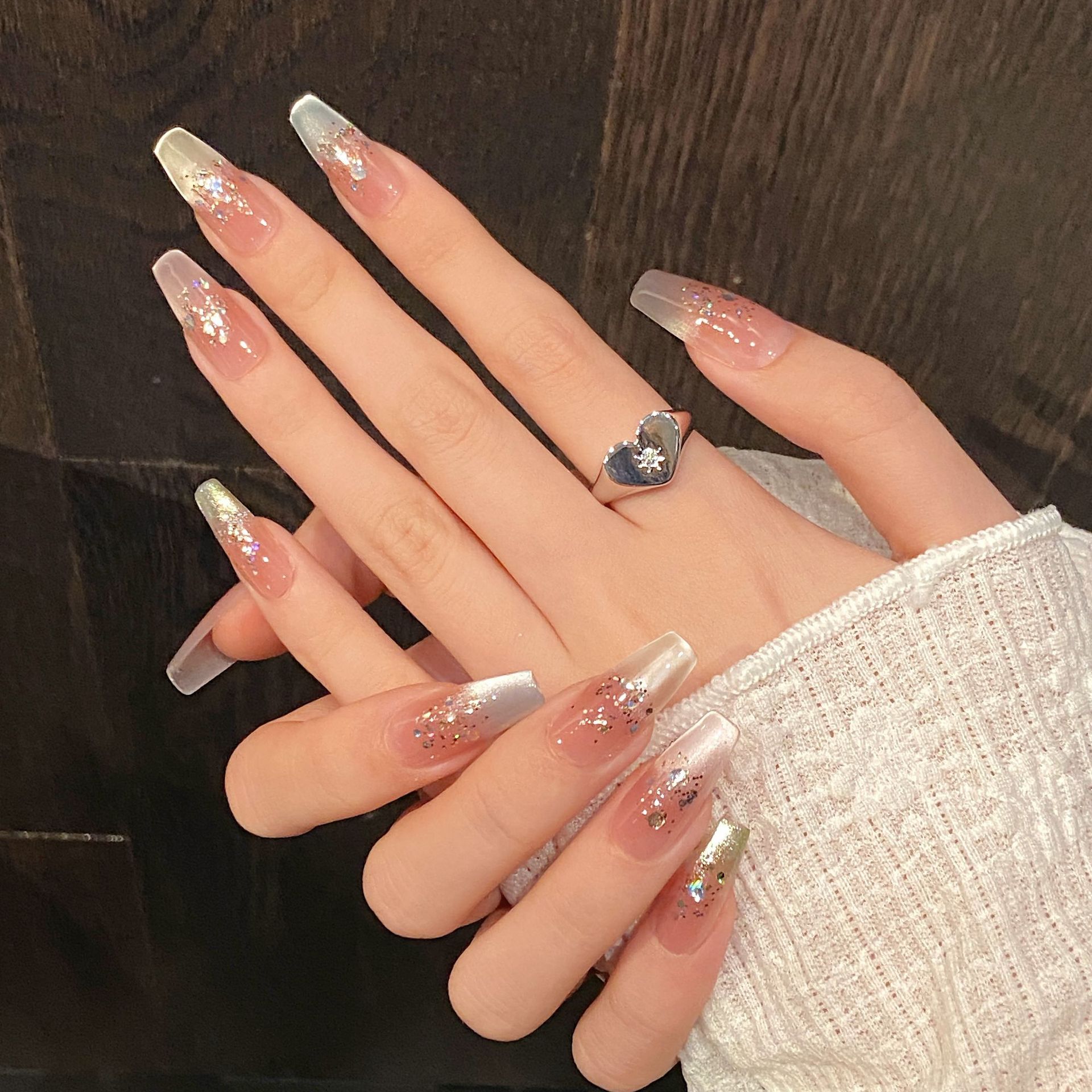 Buatan Tangan Tekan Pada Kuku  - Nail Art Full Design ulasan dan harga