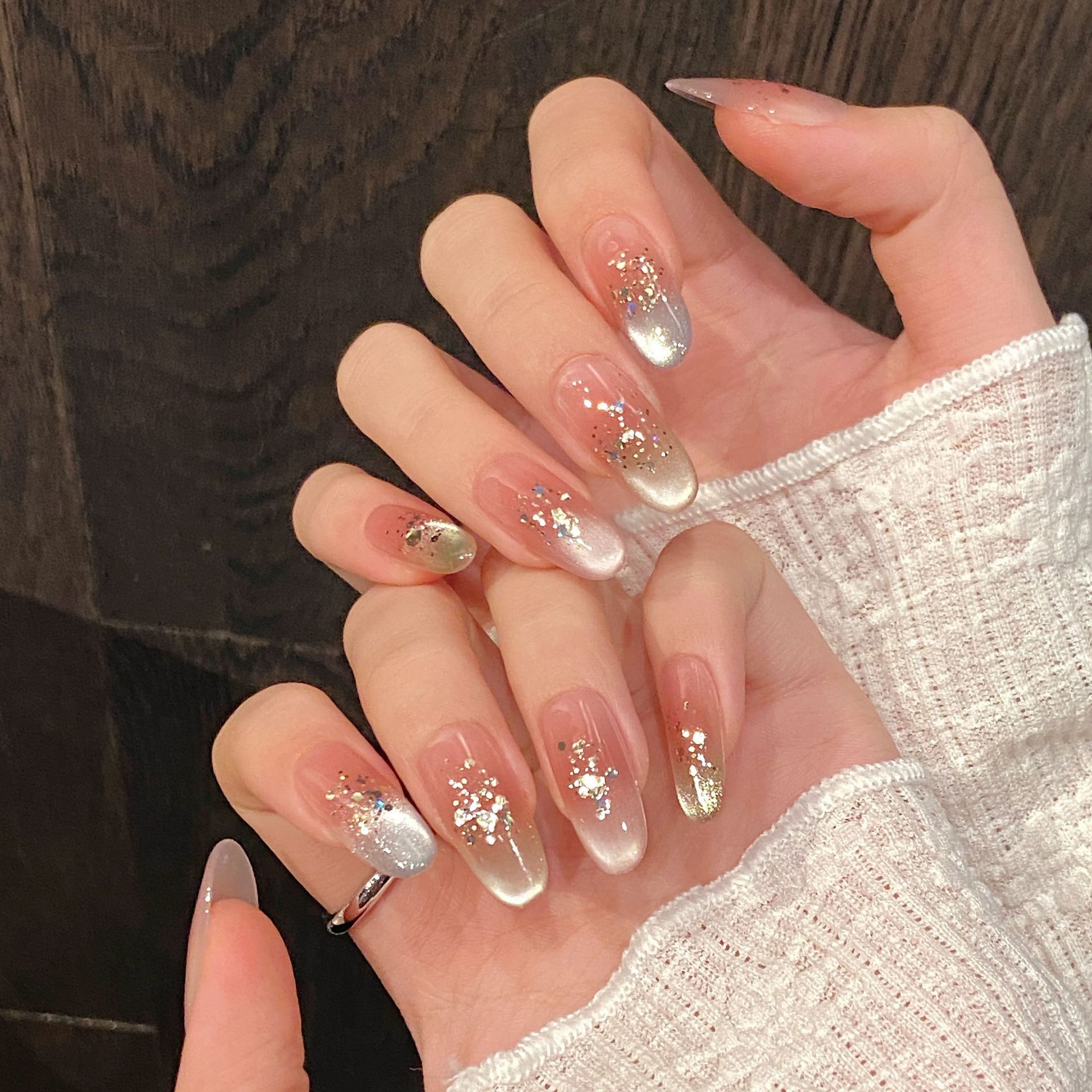 Buatan Tangan Tekan Pada Kuku  - Nail Art Full Design ulasan dan harga