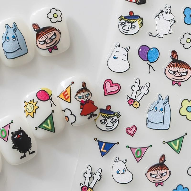 Stiker Kuku Moomin Stiker Kuku - Nail Art Quirky ulasan dan harga