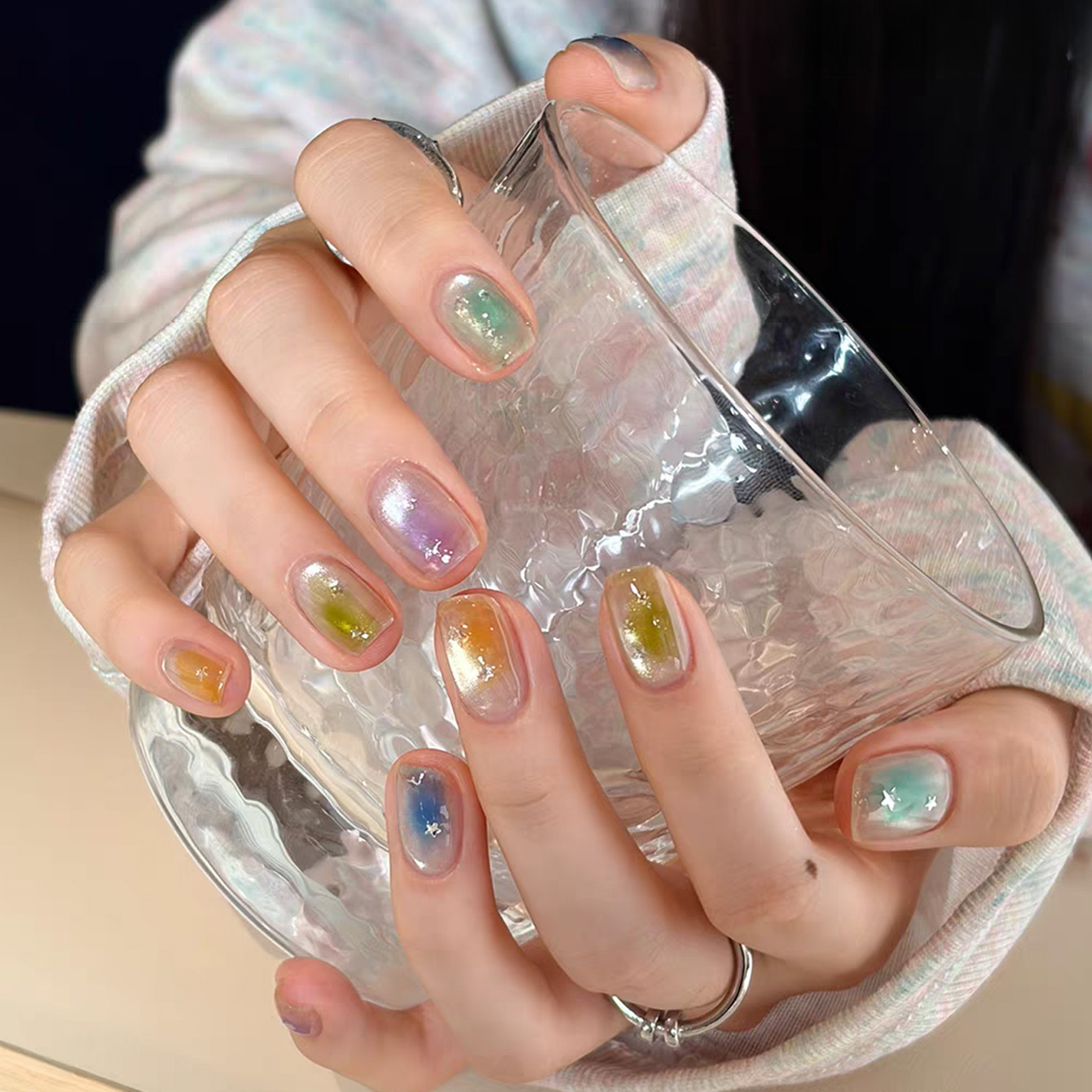 SHAKA 1pcs 2026 Palet Baru Ser - Nail Art Rainbow ulasan dan harga
