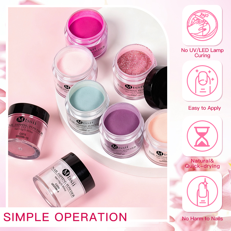10PCS/Set Perlengkapan Bubuk K - Dip Powder Nail ulasan dan harga