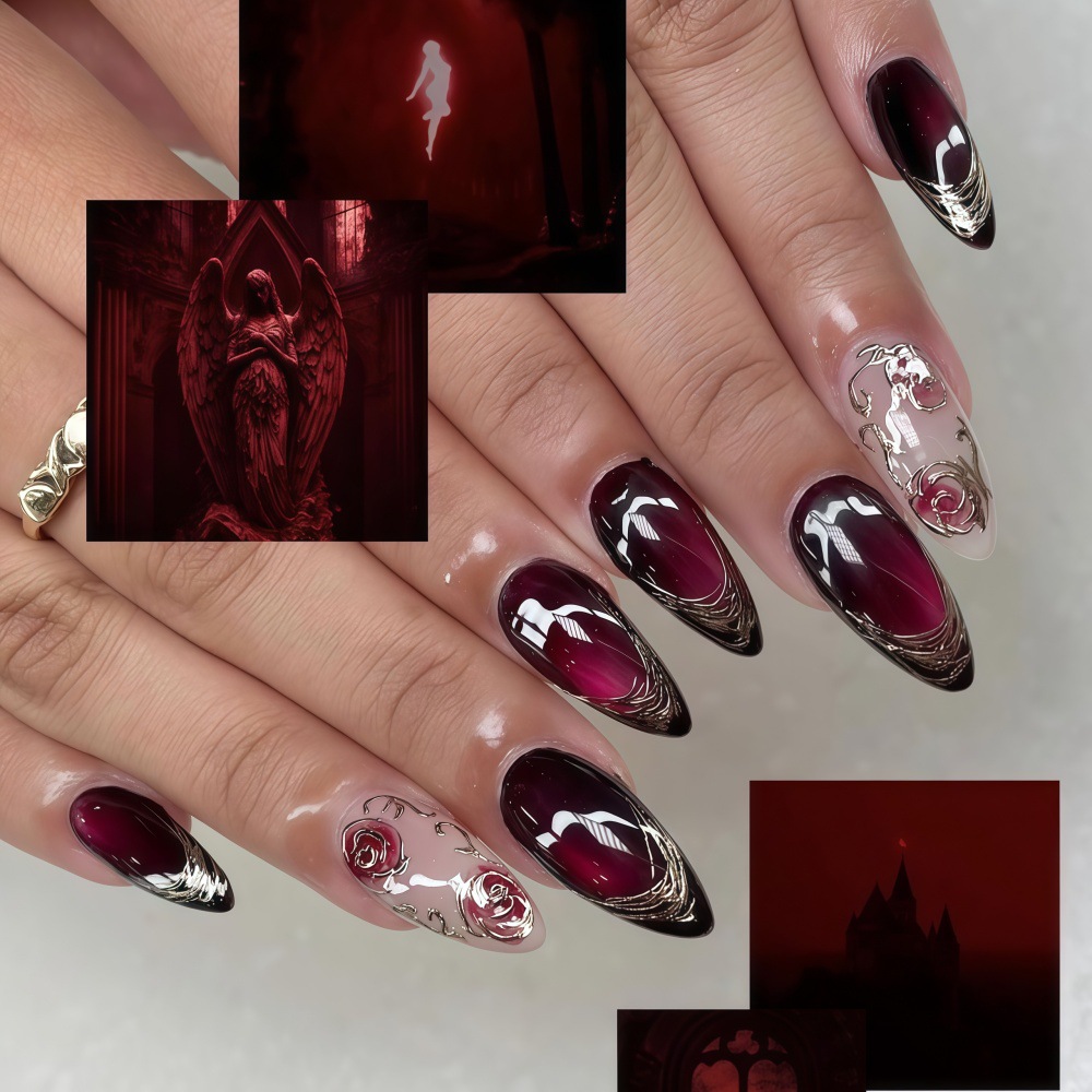 Kuku palsu 3D untuk wanita dan - Nail Art Fake ulasan dan harga