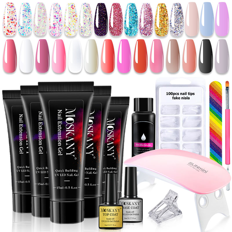 Set lengkap Gel kuku poli deng - Nail Art Full Design ulasan dan harga