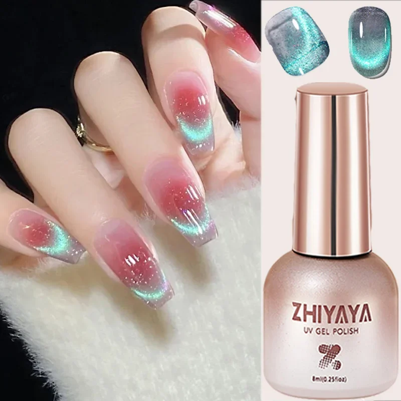 Cat kuku Gel magnetik reflekti - Nail Art Rainbow ulasan dan harga
