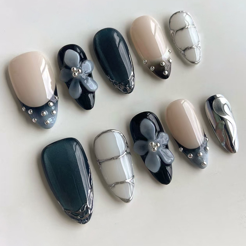 24pcs Set Kuku Palsu Panjang B - Nail Art Full Design ulasan dan harga