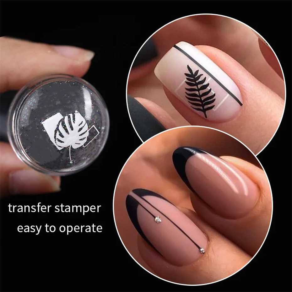 Pelat cap kuku jeli bening mur - Nail Art Full Design ulasan dan harga