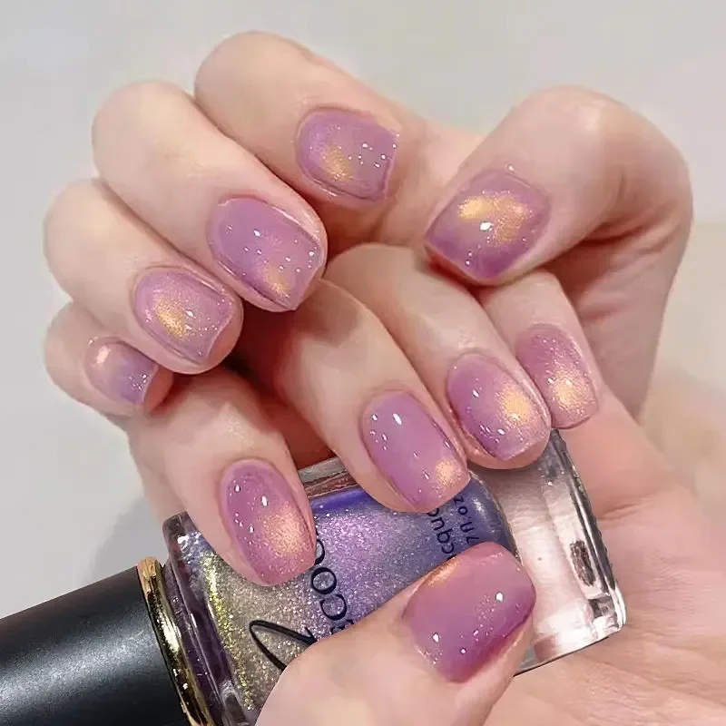 Cat kuku Glitter Laser, cat ku - Nail Art Rainbow ulasan dan harga