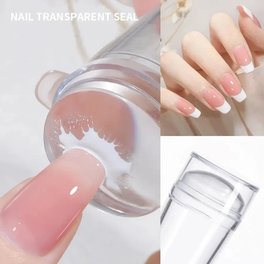Pelat cap kuku jeli bening mur - Nail Art Full Design ulasan dan harga