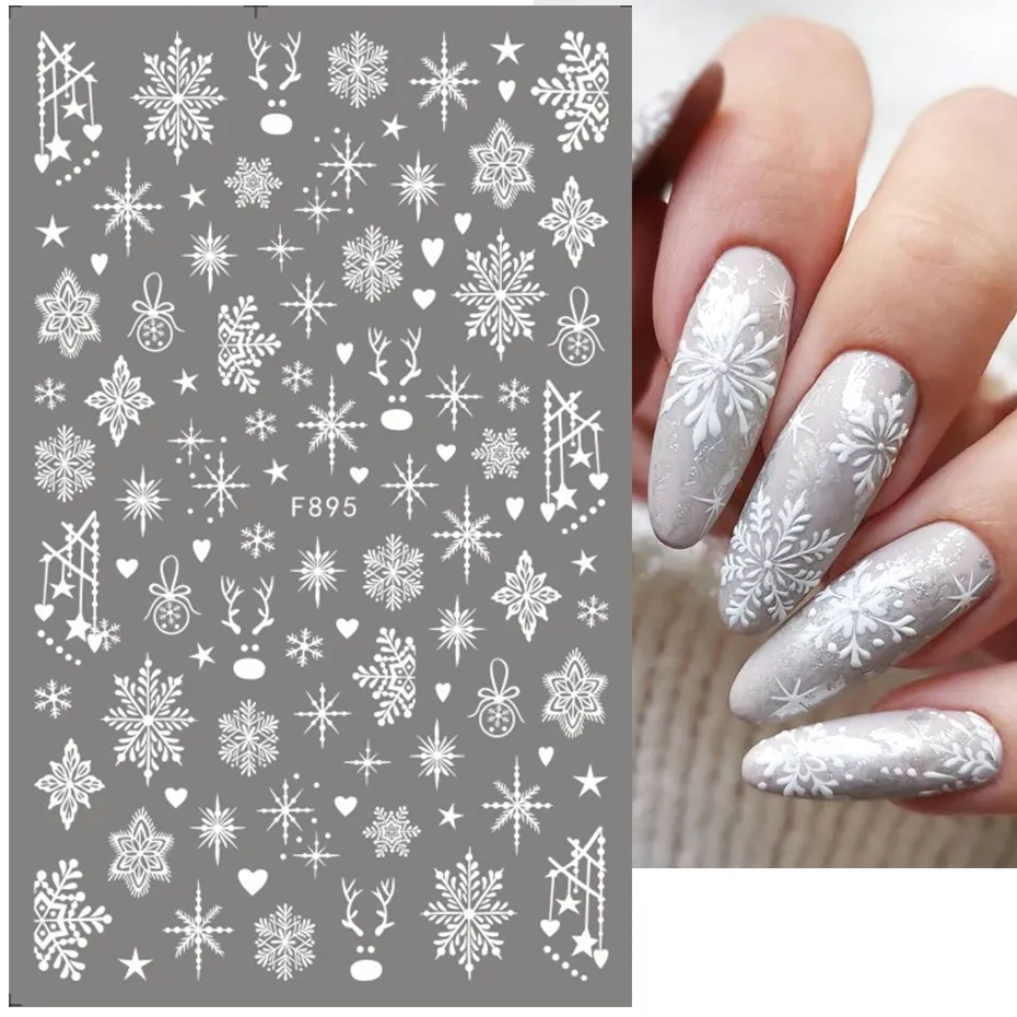 1 buah 2025 Natal 3D stiker se - Nail Art Xmas 2025 ulasan dan harga