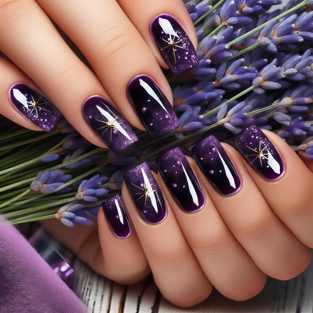 Kuku palsu pendek sedang denga - Nail Art Fake ulasan dan harga