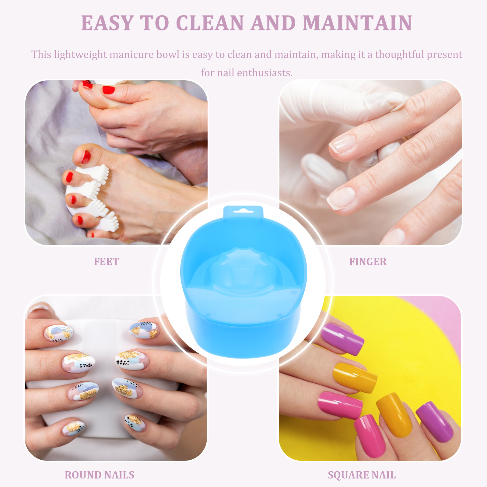 4Pcs Mangkuk Rendam Manikur Ri - Dip Powder Nail ulasan dan harga