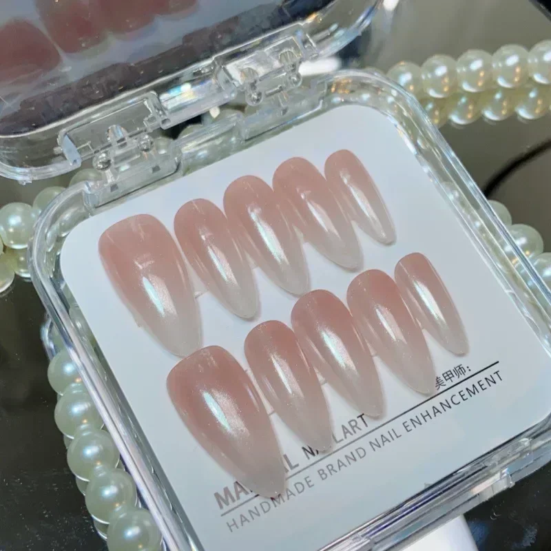 10 Buah Kuku Tekan Almond Buat - Nail Art Fake ulasan dan harga