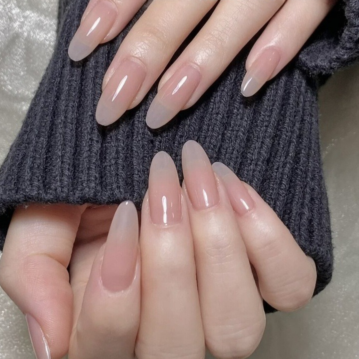 10 Buah Kuku Tekan Almond Buat - Nail Art Fake ulasan dan harga