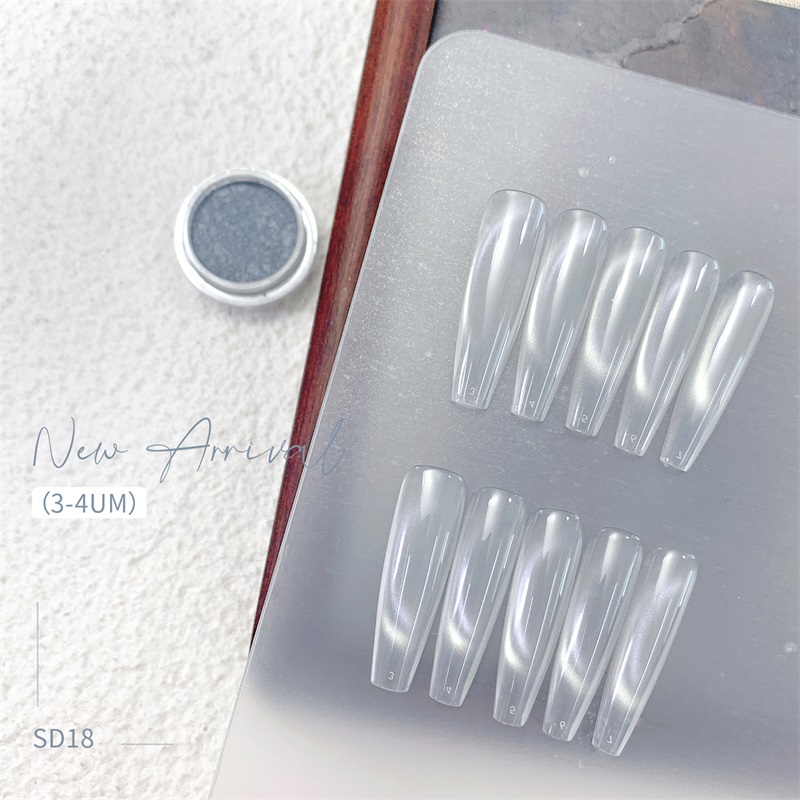 HNDO Baru Perak Putih 3D Mata  - Dip Powder Nail ulasan dan harga