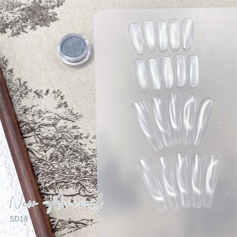 HNDO Baru Perak Putih 3D Mata  - Dip Powder Nail ulasan dan harga