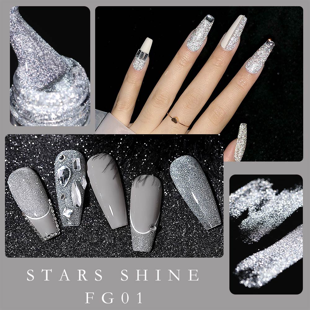 Canni Gel Reflektif Efek Cerah - Nail Art Rainbow ulasan dan harga