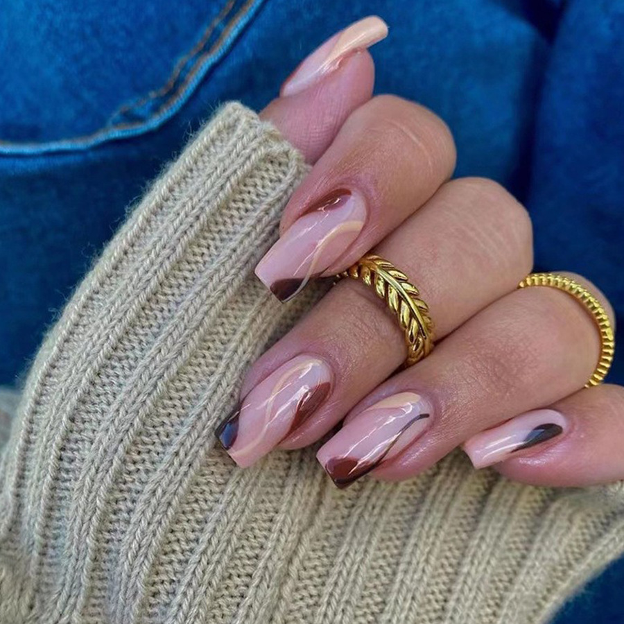 Kuku palsu pendek sedang untuk - Nail Art Fake ulasan dan harga