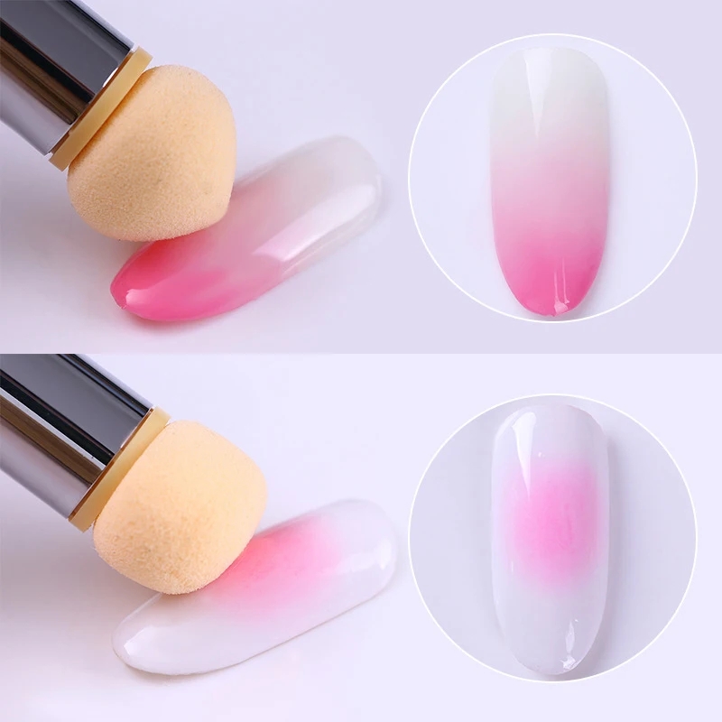 Kepala tajam bulat kepala spon - Dip Powder Nail ulasan dan harga