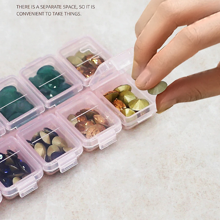 Kotak Penyimpanan Plastik 12 K - Nail Art Quirky ulasan dan harga