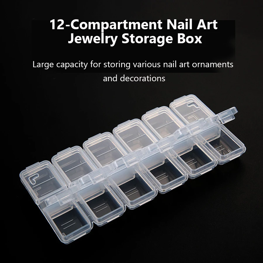 Kotak Penyimpanan Plastik 12 K - Nail Art Quirky ulasan dan harga
